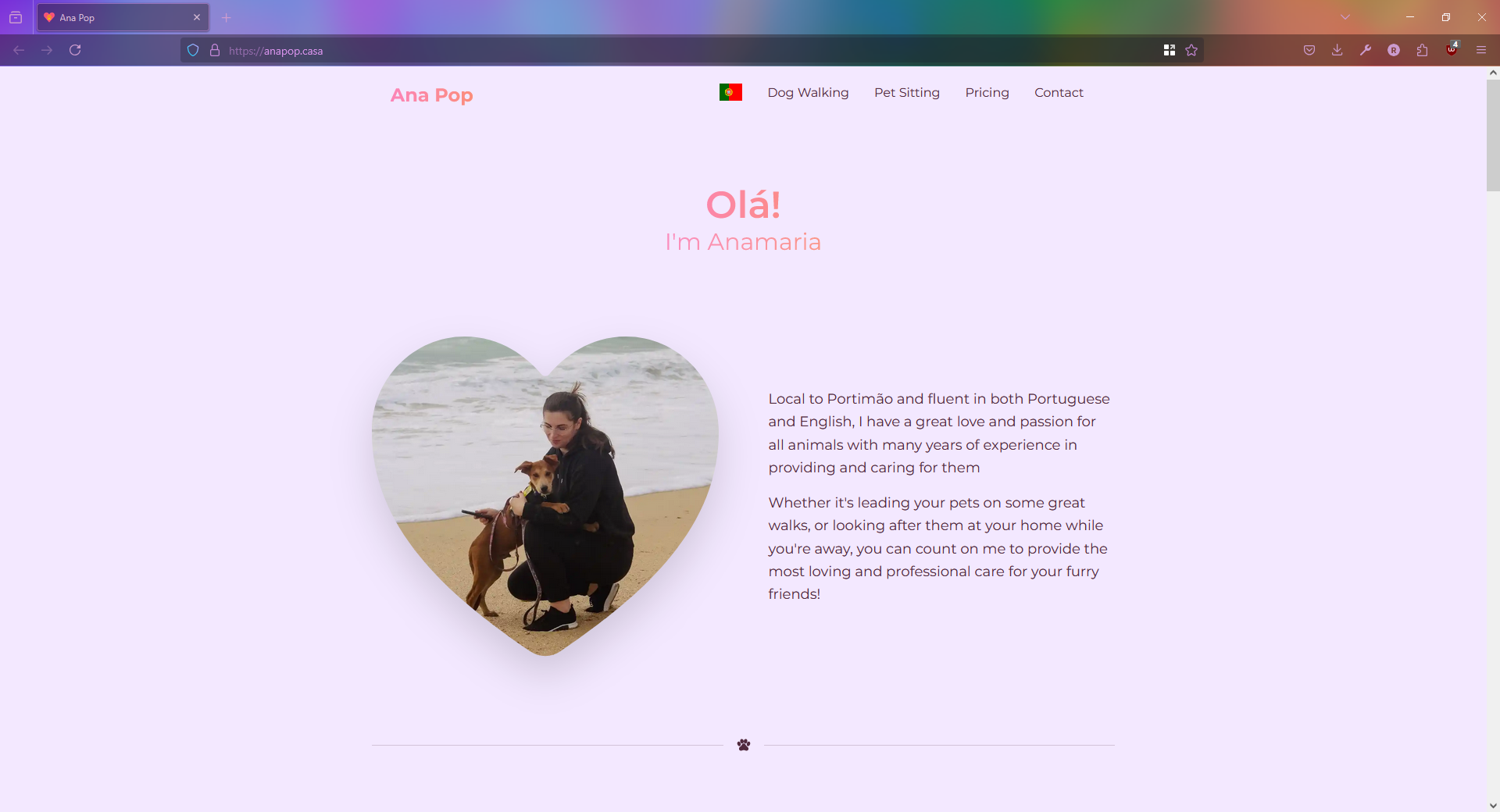 Image of 'Single Page Website' Project